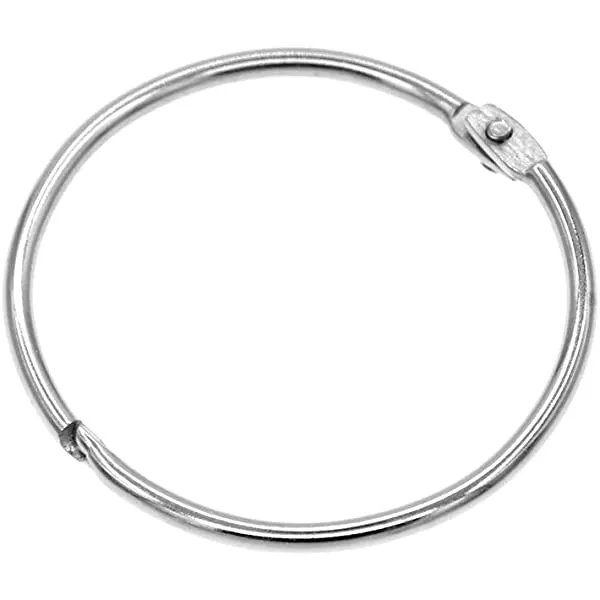 Metal Circular Shower Curtain Rings, 20 Pack
