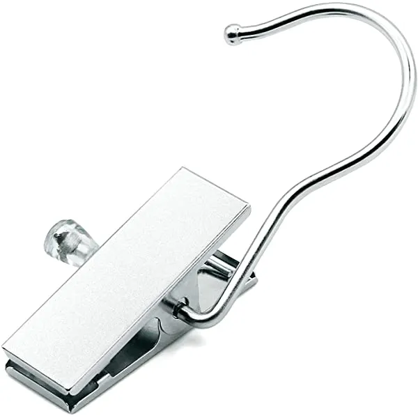 Coideal Boot Hanger Clips Hooks - 8 Pack Laundry Hook Hanging Clothes Pins Portable Stainless Steel Clothing Organizer Pant Holder for Travel,Closet,Towel (Silver)