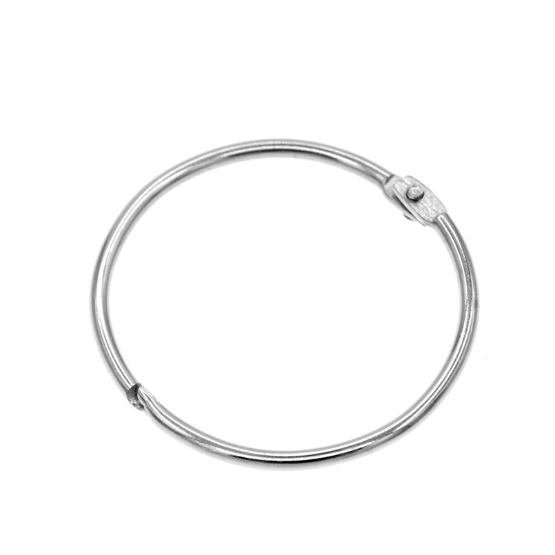 Metal Circular Shower Curtain Rings, 20 Pack