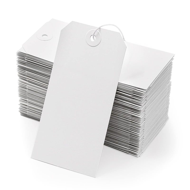 White Blank Shipping Tags with String