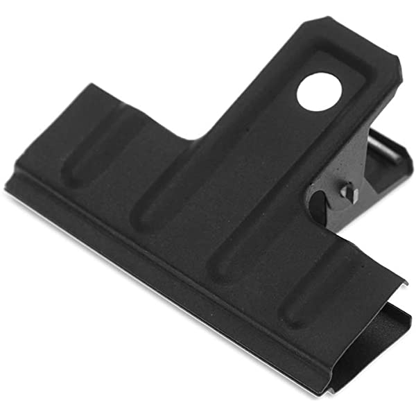 Black Large Bull Clips Thickened, 10 Pack